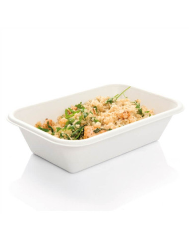 ▷ Bandeja de Caña de Azúcar 210x140x50mm 940 cc - Envío 24h.