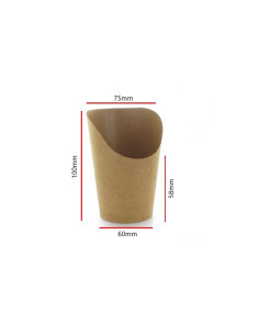 ▷ Envase de papel para Bubble Waflles / Patatas Fritas / Burritos. 2