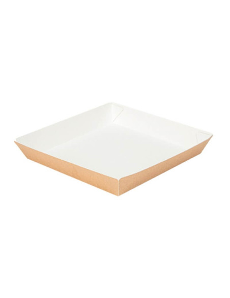 ▷ Bandeja de Papel Cuadrada 18x18x2,9 cm - Envío 24h.