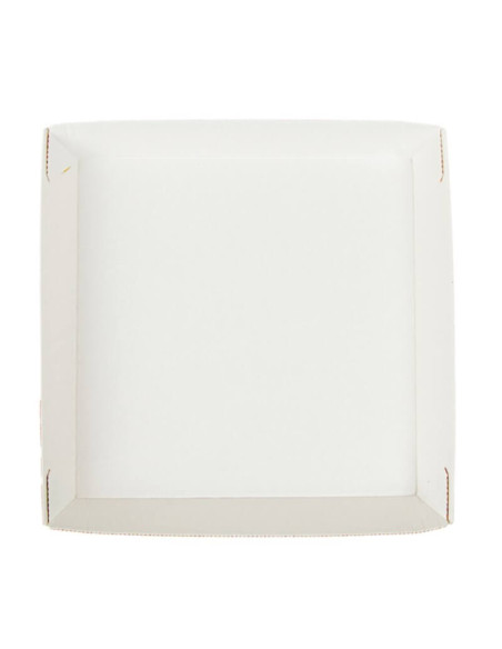 ▷ Bandeja de papel quadrada 23x23x2,9 cm - Envio 24h.
