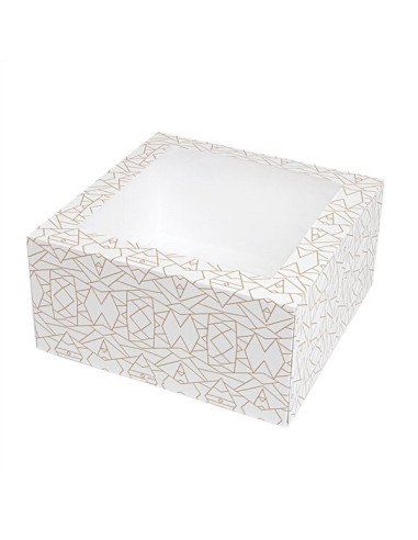 ▷ Caja para Tarta con Ventana 24x24x12cm– Envío Gratuito 24h.