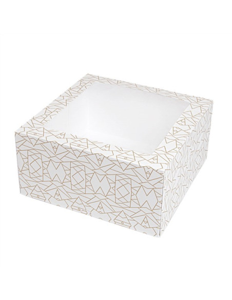 ▷ Caja para Tarta con Ventana 24x24x12cm– Envío Gratuito 24h.