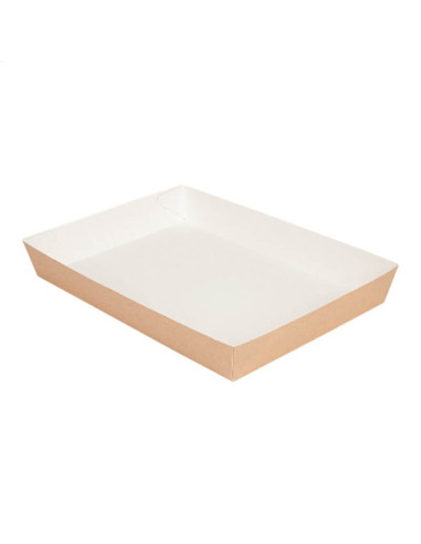 ▷ Bandeja de Papel Cuadrada 25,5x18x3,7cm - Envío 24h.