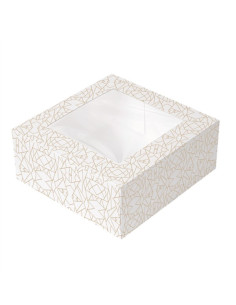 ▷ Caja para Tarta con Ventana 16x16x8cm– Envío Gratuito 24h.