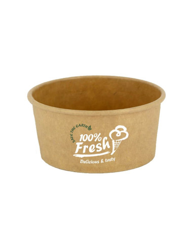 ▷ Tarrina Helado Marrón 4 OZ 120 ml. - Envío 24h.