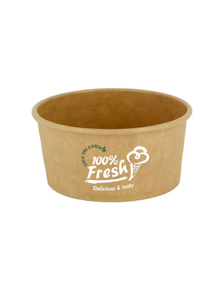 ▷ Pote de Sorvete Marrom 4 OZ 120 ml. - Entrega em 24h.
