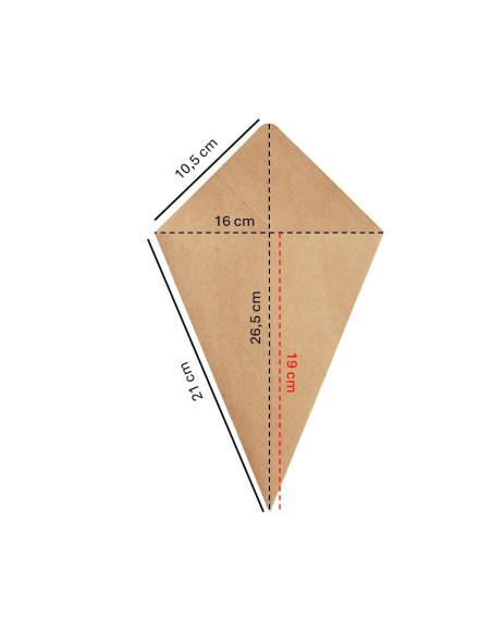 ▷ Envase para Fritos con Salsero 205X265 mm