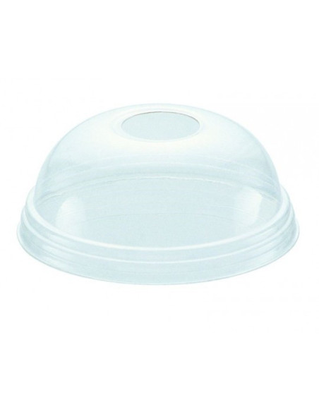 ▷  Tapa PET Cúpula con Agujero Ø 95mm 8/12/16/20 Oz - Envío 24 h.