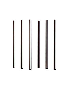 ▷ Palhinha de Papel Preta Cocktail 120x6 mm - Envio 24h