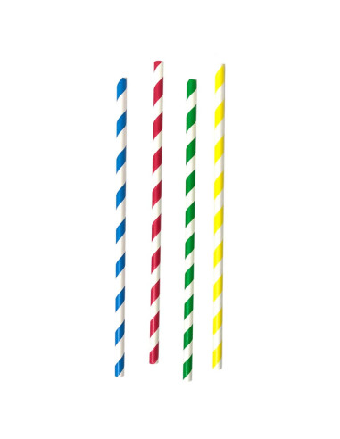 ▷ Palhinha de Papel Multicolorida 200x8mm - Envio Gratuito 24h.