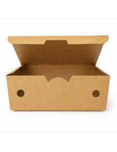 ▶️Caja para fritos grande Kraft 900 cc 142x102x61mm (450 Uds.) 2