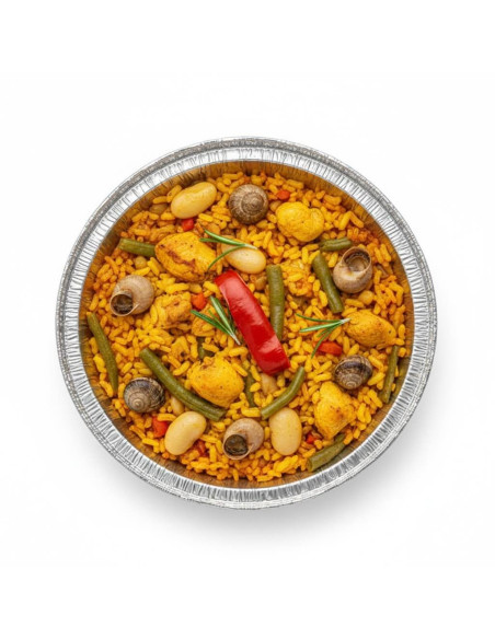 ✅ Envase de Aluminio Redondo para Paella - Envío 24h.