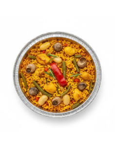✅ Envase de Aluminio Redondo para Paella con Tapa - Envío 24h. 2