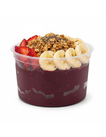 ▷ Embalagem Redonda 475 ml/16 oz - Leve os seus bowls de açaí com elegância ✅✅
