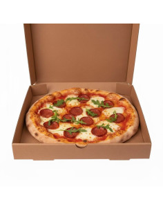 ? Cajas para Pizza Kraft 30x30x4 cm. | Envases para Pizzerías. 2