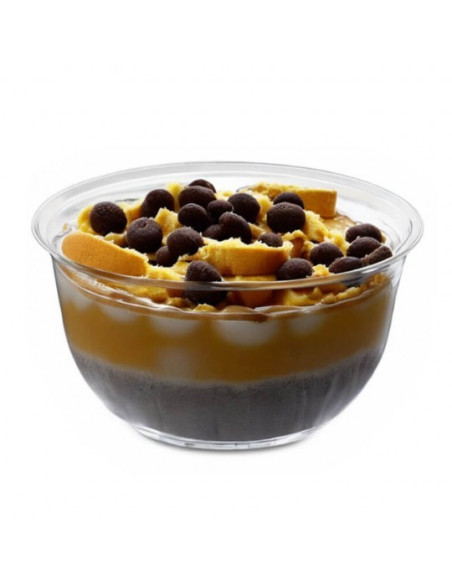 ▷ Copa de Plástico para Postres 220 cc mas Tapa - Envío 24h.