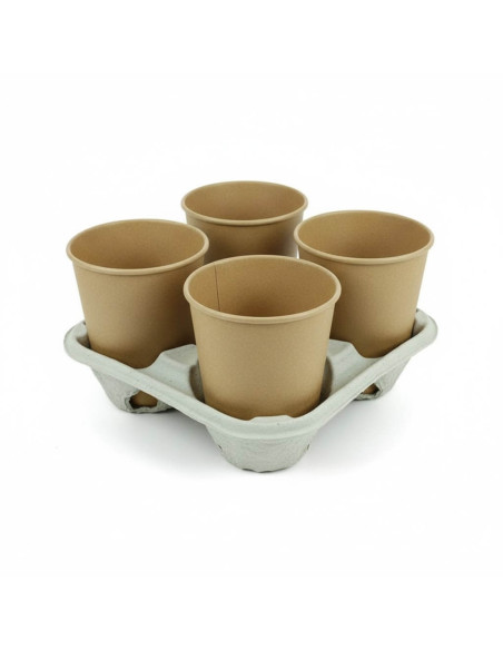 ▷ Portavasos de Cartón para Llevar 4 Bebidas - Envío 24h.✅✅