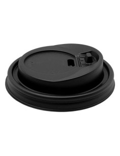 ▶️ Tapa Negra con Cierre para Vasos 8/12 OZ  Ø 780mm. 2