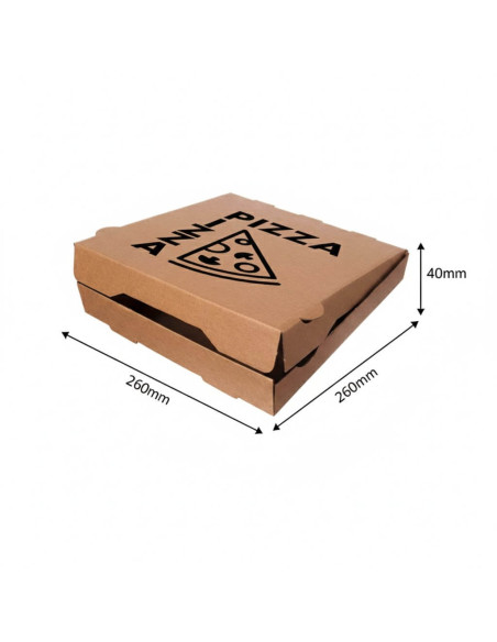 ? Cajas para Pizza con Diseño 26x26x4 cm. | Envases para Pizzerías.