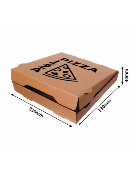 ? Cajas para Pizza con Diseño 33x33x4 cm. | Envases para Pizzerías.