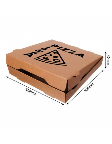 ? Cajas para Pizza con Diseño 50x50x4 cm. | Envases para Pizzerías.