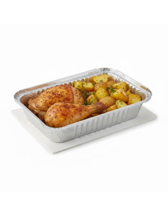 ▷ Pack Envase de Aluminio Rectangular 980 cc + Tapa - Envío 24h. 2