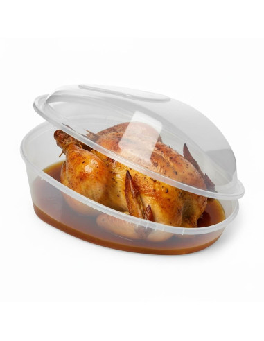 ▶︎ Envase para pollo transparente 242X181X112 mm. (90 Uds.)