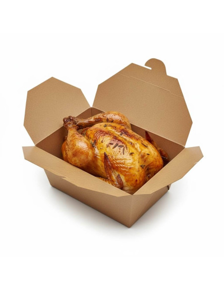 ✅ Caja Americana de Papel Kraft 3.000 cc - Envío 24 h.