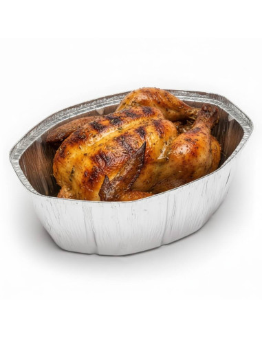 ▷ Envases de Aluminio Económicos Para Pollo Asado 2600cc - Envío 24h.