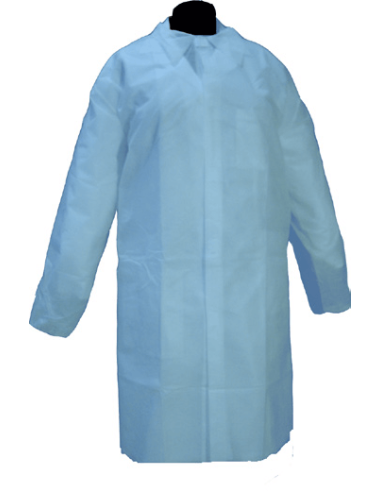 Bata Desechable Azul Polipropileno - Envío 24h.