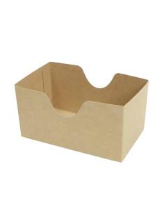 ? Caja para Sándwich Abierta 120x70x65 mm | Cartón Kraft |