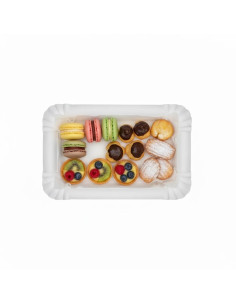 ?️ Bandeja de Cartão Branco 12×19 cm | Bandejas descartáveis 2