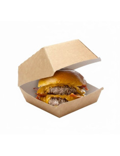 ? Caja Hamburguesa Cartón 12x12x8,5 cm | Envases para Burgers 2