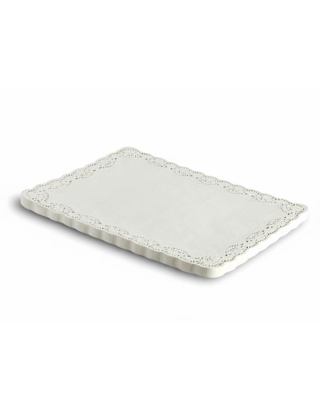 ? Blonda blanca calada 30x40 cm – Presentación y decoración |
