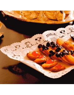 ? Blonda blanca calada 30x40 cm – Presentación y decoración | 2