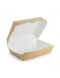 ? Caja Hamburguesa Cartón 12x12x8,5 cm | Envases para Burgers