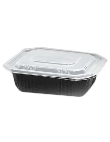 ▷ Envases de Plástico para Microondas Negros - Envío 24h.