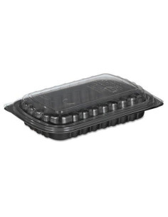 ▷ Bandeja para Medio Costillar Negra Desechable - Envío 24h.