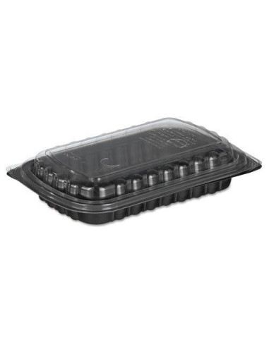 ▷ Bandeja para Meio Costela Preta Descartável - Envio 24h.