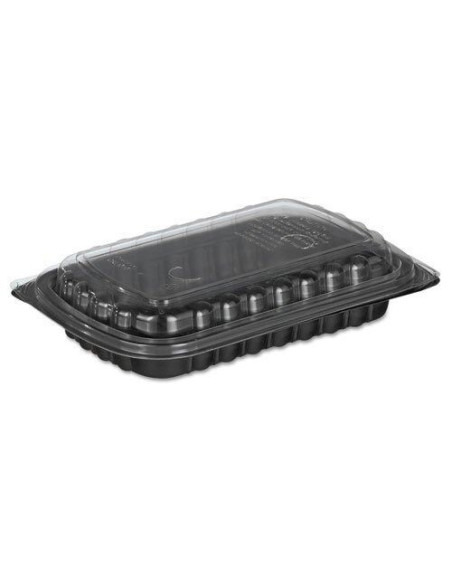 ▷ Bandeja para Meio Costela Preta Descartável - Envio 24h.