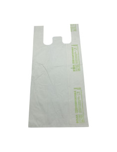 ▷ Bolsa Camiseta Biodegradable y Compostable 40 x 50 cm.