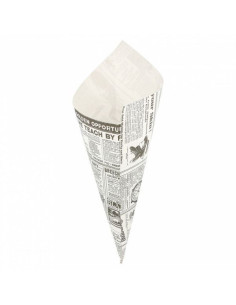 ▷ Cone de Papel Antigordura - Envio 24h. - Envases del Mediterráneo