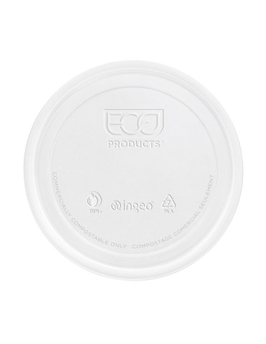 ▷ Tapa para Envase Redondo Biodegrable PLA 145ml/5 OZ  - Envío 24h.✅✅