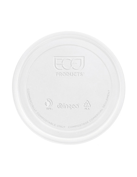 ▷ Tapa para Envase Redondo Biodegrable PLA 145ml/5 OZ  - Envío 24h.✅✅