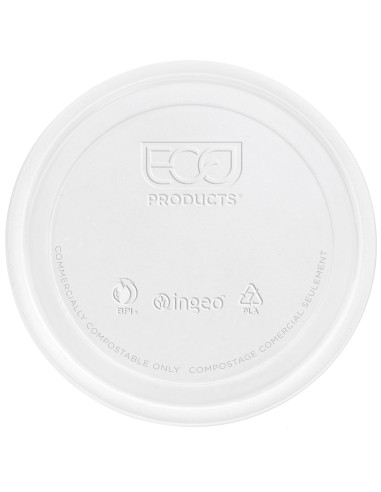 ▷ Tapa para Envase Redondo Biodegrable PLA 235-940ml - Envío 24h.✅✅