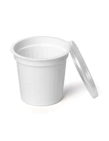 ▷ Tarrinas para Molhos 125 cc Branca com Tampa - Envio em 24h.