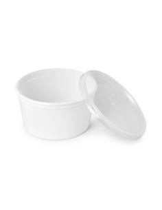 ▷ Envase Blanco con Cierre Hermético 500 cc mas Tapa - Envío 24h.