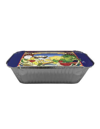 Pack Envases de aluminio 1500 cc mas Tapa cartón - Envío en 24 h.