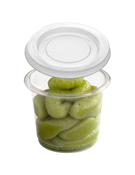▷ Salsera Biodegrable con Tapa PLA 1 OZ - Envío 24h.✅✅