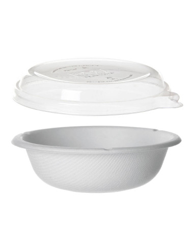 ▷ Tigelas Compostáveis 470 cc com Tampa - Envases del Mediterráneo ✅✅